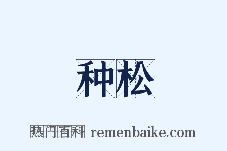 种松是什么意思的图片